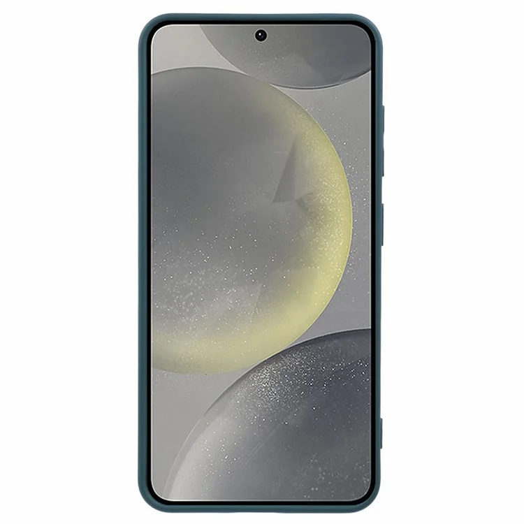 Для чехла Samsung Galaxy S25 TPU Мягкая противоскользящая подкладка из волокна - Армейский зеленый