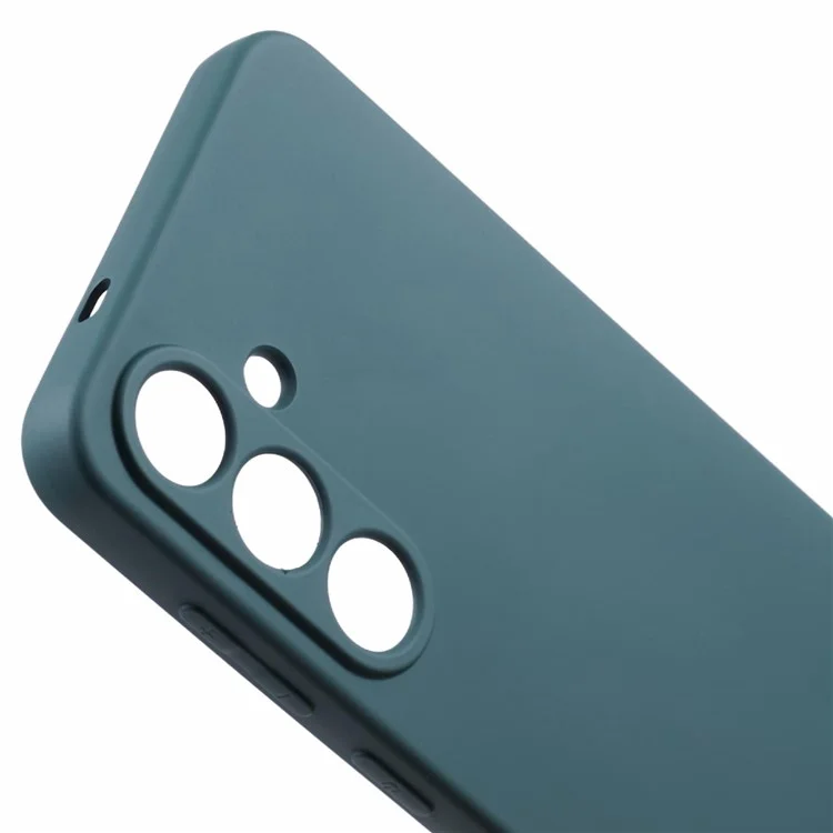Для чехла Samsung Galaxy S25 TPU Мягкая противоскользящая подкладка из волокна - Армейский зеленый