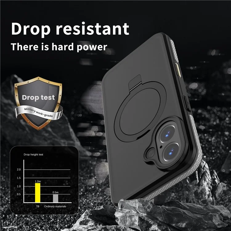 REDPEPPER IP68 Waterproof Case For iPhone 16 Phone Back Cover Kickstand Compatible with MagSafe