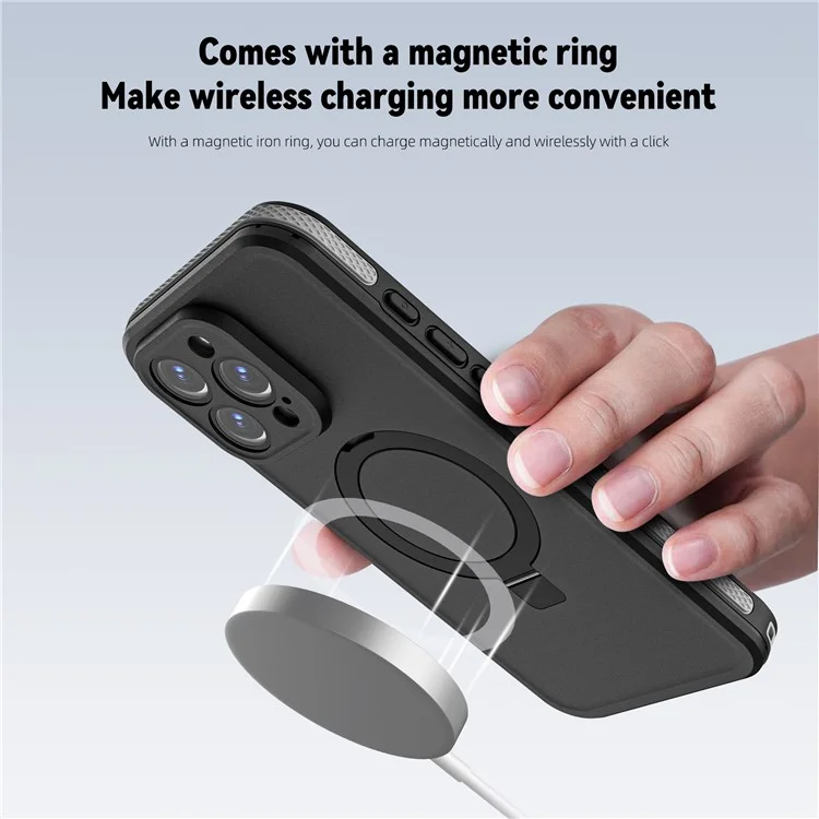 REDPEPPER IP68 Waterproof Case For iPhone 16 Pro Phone Back Cover Kickstand Compatible with MagSafe
