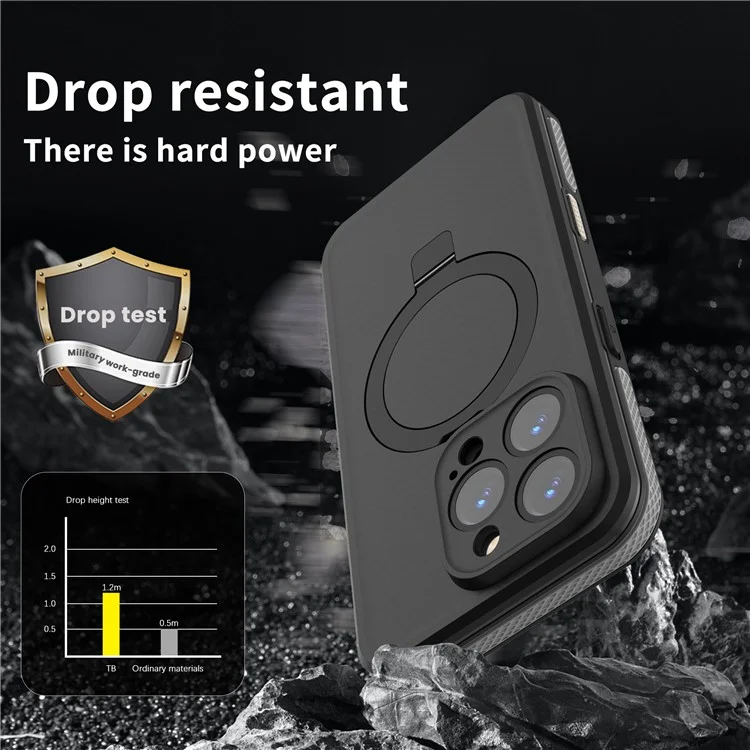 REDPEPPER IP68 Waterproof Case For iPhone 16 Pro Phone Back Cover Kickstand Compatible with MagSafe