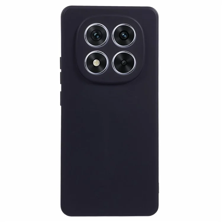 Funda para Xiaomi Redmi Note 14 Pro+ 5G, carcasa trasera de TPU suave con revestimiento de fibra anti-arañazos - Negro