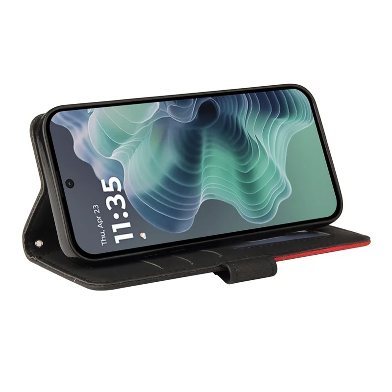 Serie KT Leather-1 per custodia Samsung Galaxy S25 Ultra, copertura per telefono con portafoglio e supporto, colore: nero.