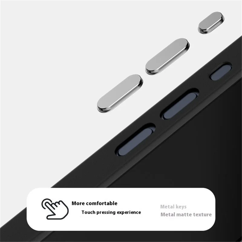 ABEEL Coque pour iPhone 15 Pro Max PC + TPU + Alliage d'aluminium + Cuir PU Compatible avec MagSafe - Texture 3