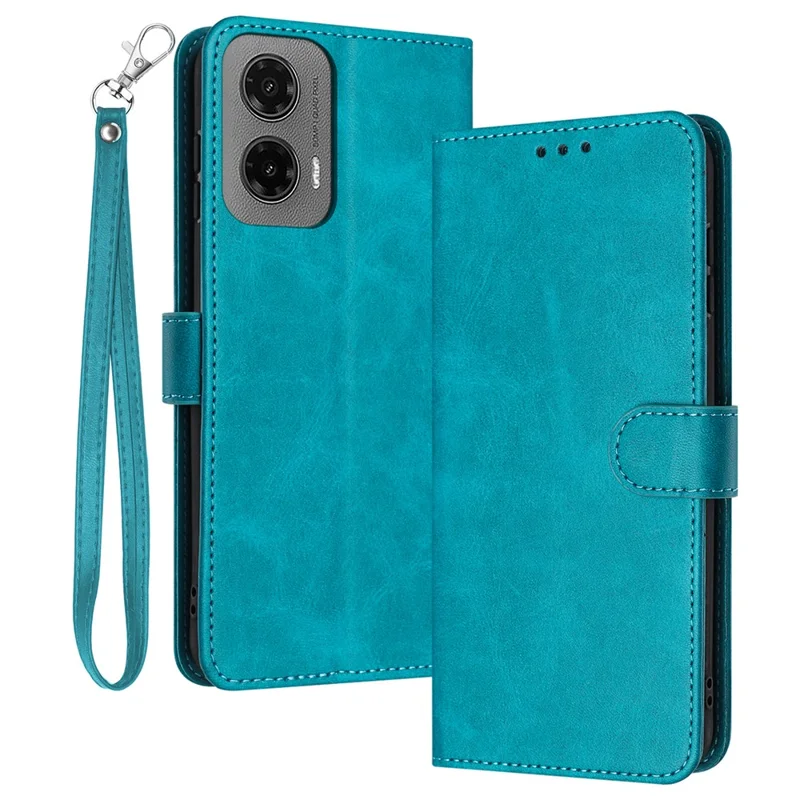Custodia flip stand in pelle PU con portafoglio per Motorola Moto G35 5G - Verde