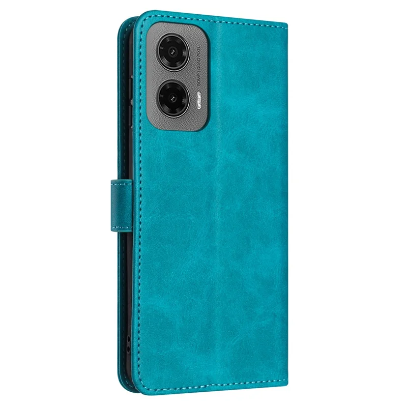 Custodia flip stand in pelle PU con portafoglio per Motorola Moto G35 5G - Verde