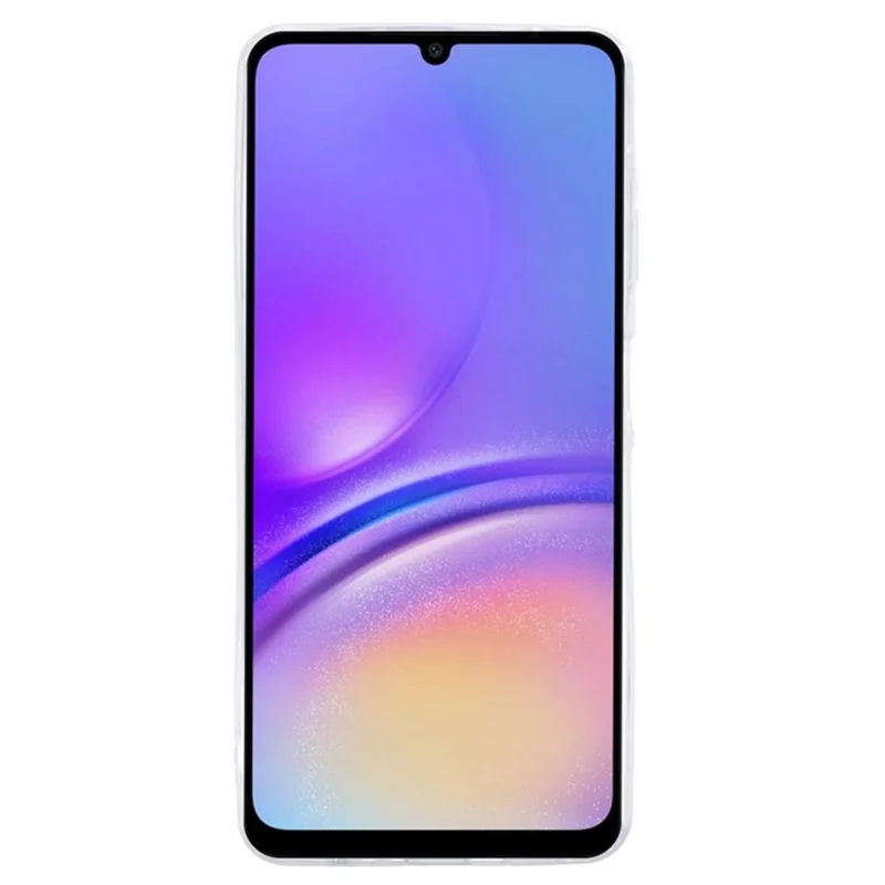 WANLONFENG AW-Serie für Samsung Galaxy A06 Hülle mit Displayschutzfolie, TPU-Telefonabdeckung, PVC-Schmetterling-Epoxy - Weiß