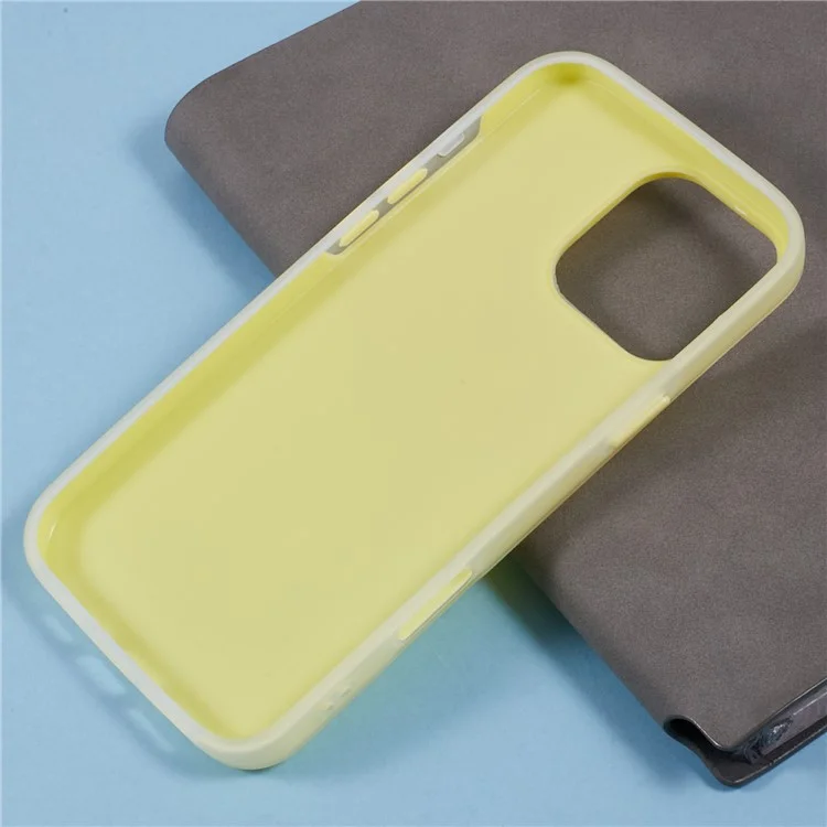 For iPhone 16 Pro Max Case Detachable TPU Shockproof Phone Cover - Yellow