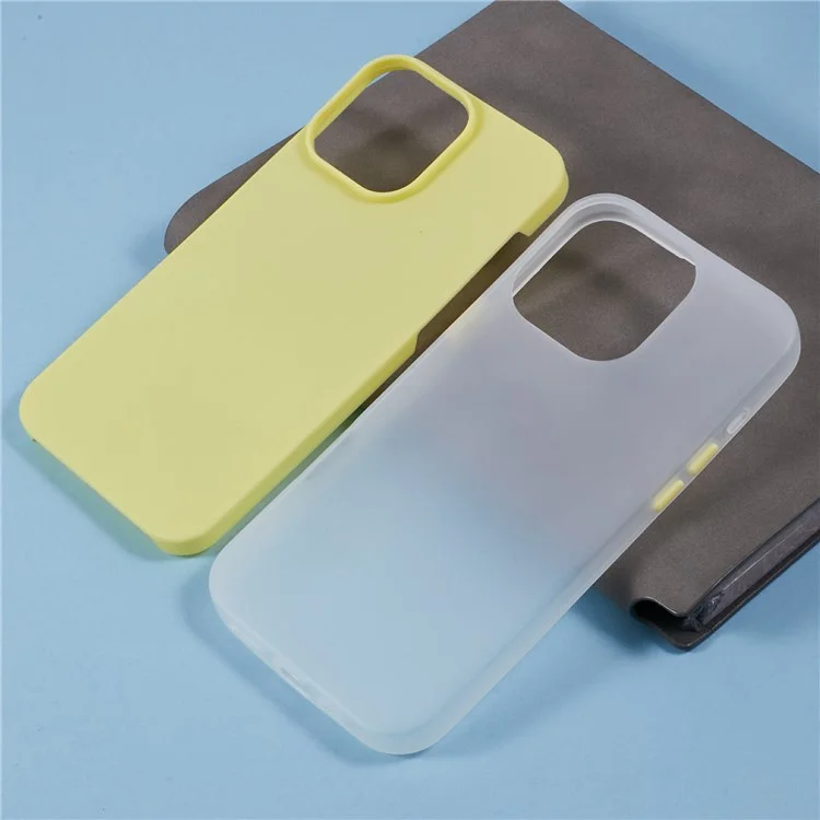 For iPhone 16 Pro Max Case Detachable TPU Shockproof Phone Cover - Yellow