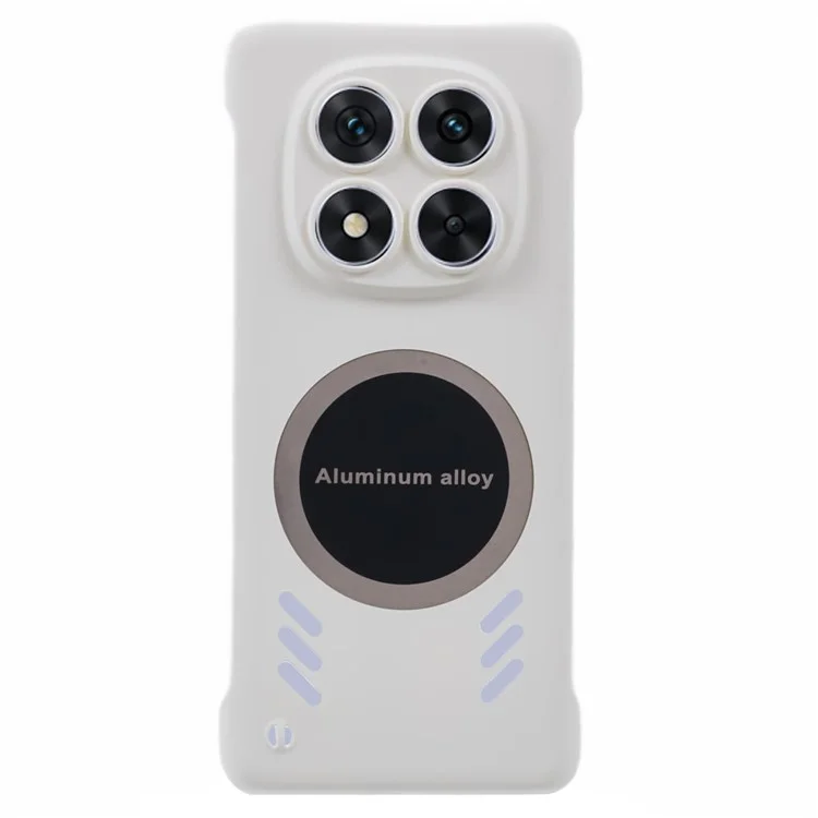 For Xiaomi Redmi Note 14 Pro 5G / Poco X7 5G Case Hard PC Frameless Heat Dissipation Phone Cover - White