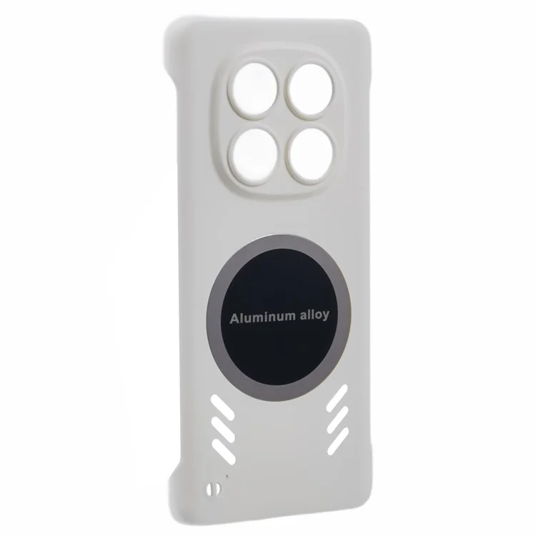 For Xiaomi Redmi Note 14 Pro 5G / Poco X7 5G Case Hard PC Frameless Heat Dissipation Phone Cover - White