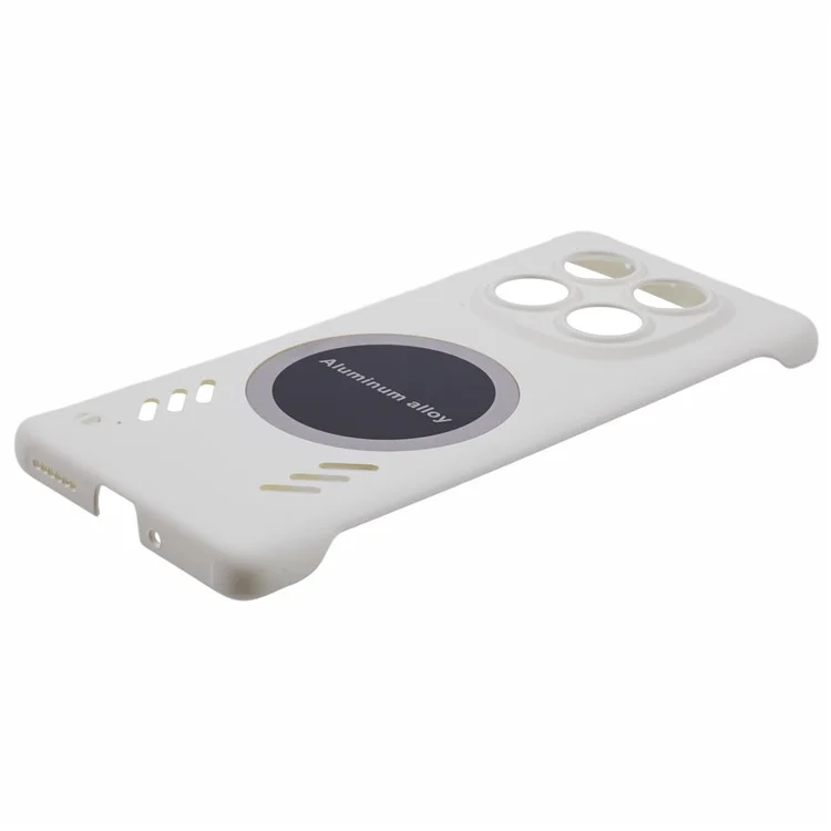 For Xiaomi Redmi Note 14 Pro 5G / Poco X7 5G Case Hard PC Frameless Heat Dissipation Phone Cover - White