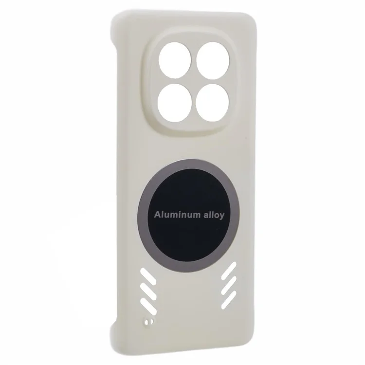 For Xiaomi Redmi Note 14 Pro+ 5G Case Hard PC Frameless Heat Dissipation Phone Cover - White