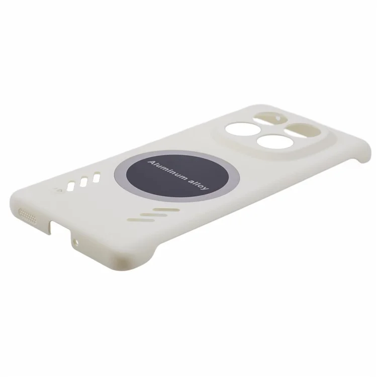 For Xiaomi Redmi Note 14 Pro+ 5G Case Hard PC Frameless Heat Dissipation Phone Cover - White