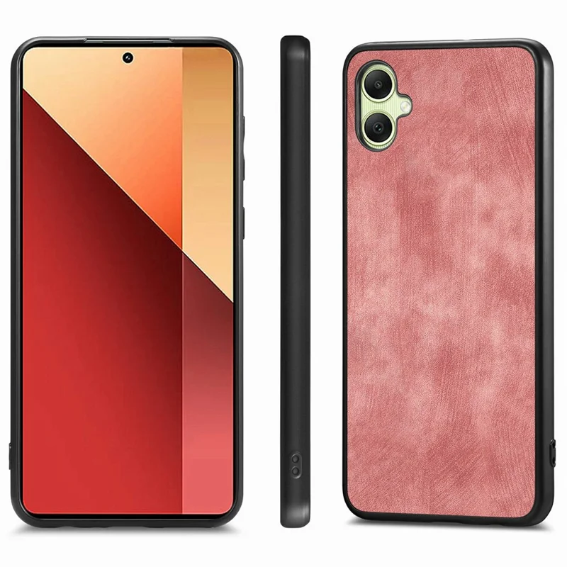 Futerał do Samsung Galaxy A06 4G, Retro Skóra + TPU, Odporny na Upadki, Ochronna Obudowa - Różowa