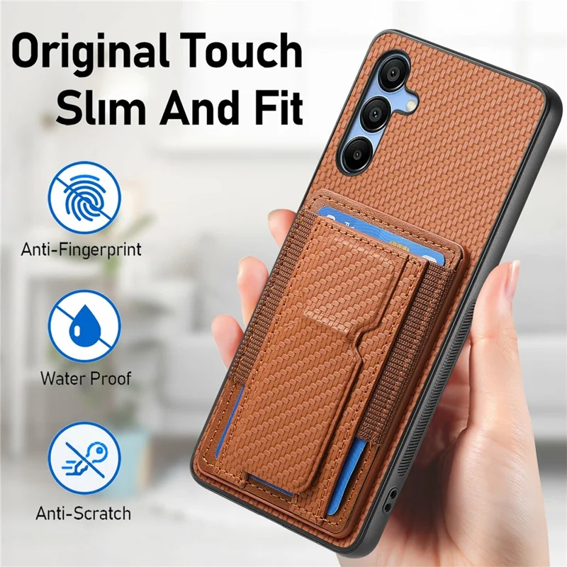 For Samsung Galaxy A16 4G / 5G Case Kickstand Card Holder Leather Back Cover - Blue