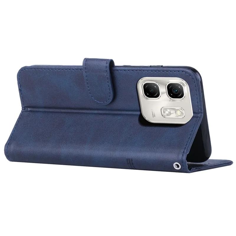 For Infinix Hot 50i 4G / Smart 9 4G Case Stand Flip Protective Leather Phone Cover - Sapphire