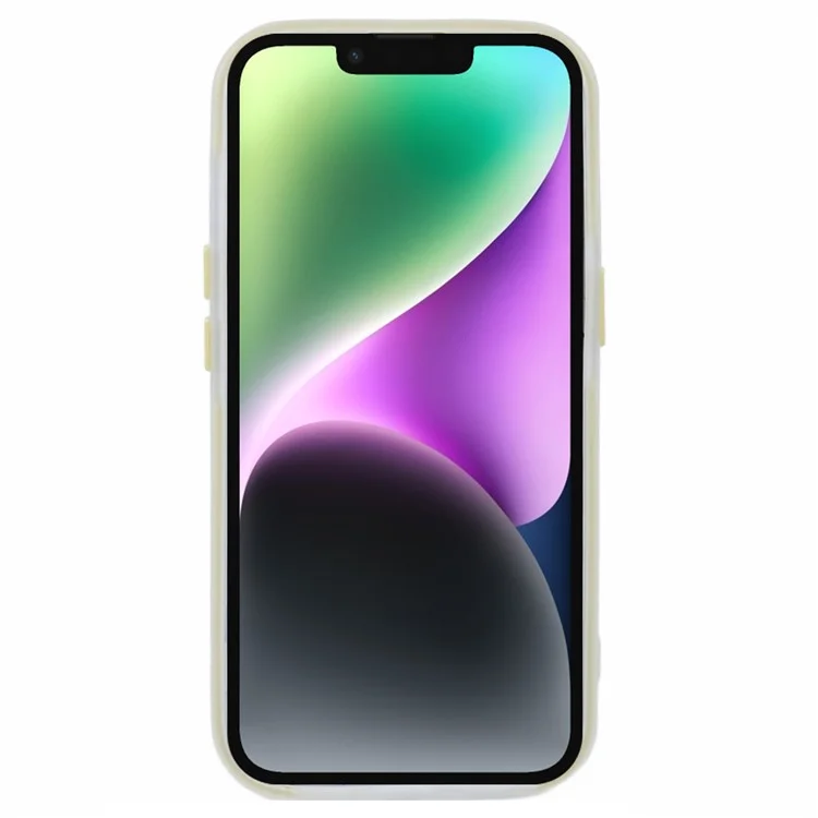 For iPhone 14 Case Detachable TPU Shockproof Phone Cover - Yellow