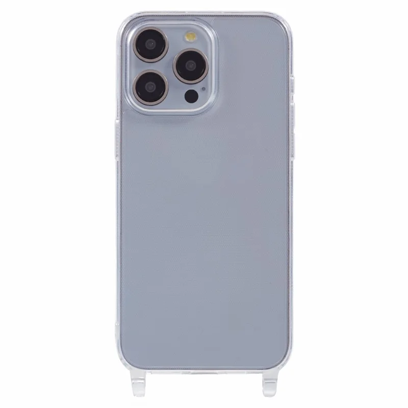 TPU Transparante Hoesje voor iPhone 15 Pro met Lanyardgat 1,8 mm