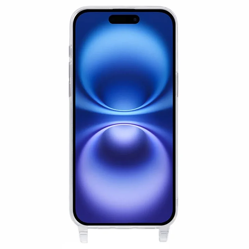TPU 1,8 mm doorzichtig hoesje met lanyardgaten voor iPhone 16-hoesje