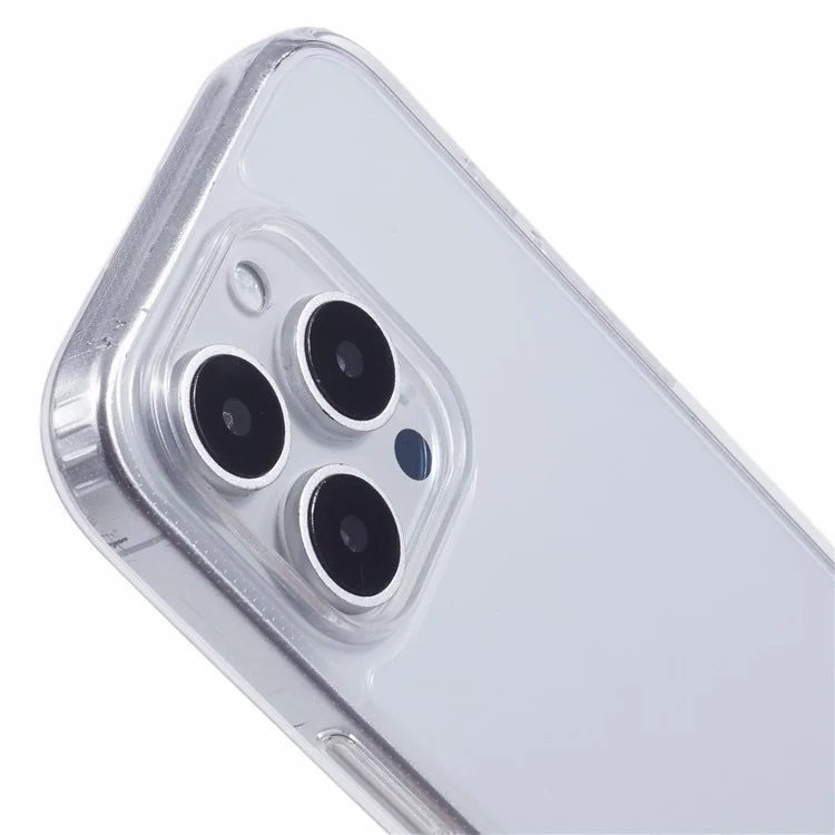 Funda para iPhone 16 Pro de TPU de 1,8 mm con tapa de teléfono transparente y agujeros para cordón