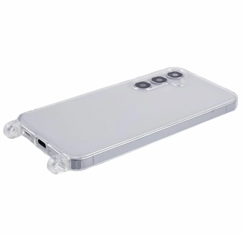 Transparante TPU-hoesje van 1,8 mm voor Samsung Galaxy A55 5G met lanyardgaten