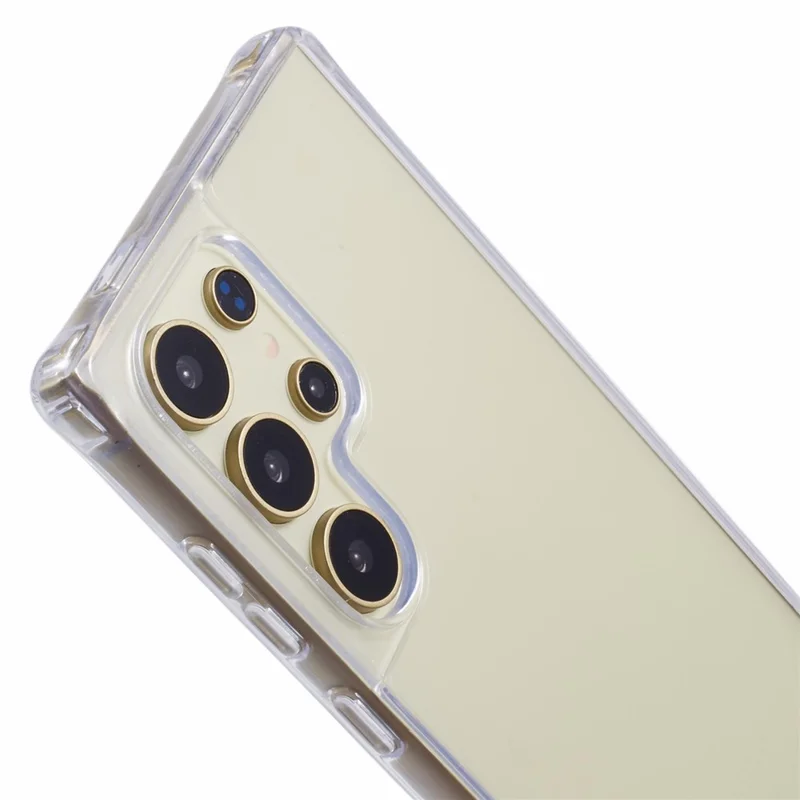 For Samsung Galaxy S23 Ultra Case PC+TPU 1.5mm Clear Phone Cover with Lanyard Holes