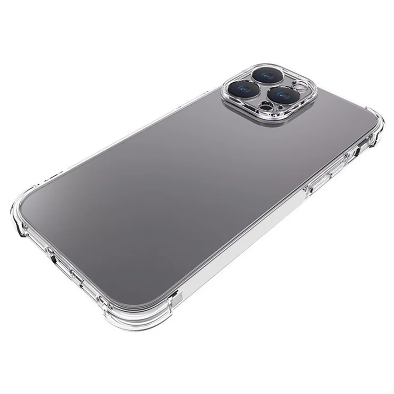 WANLONFENG WL Series for iPhone 13 Pro Max TPU Case 2.0mm Phone Cover with Tempered Glass Film