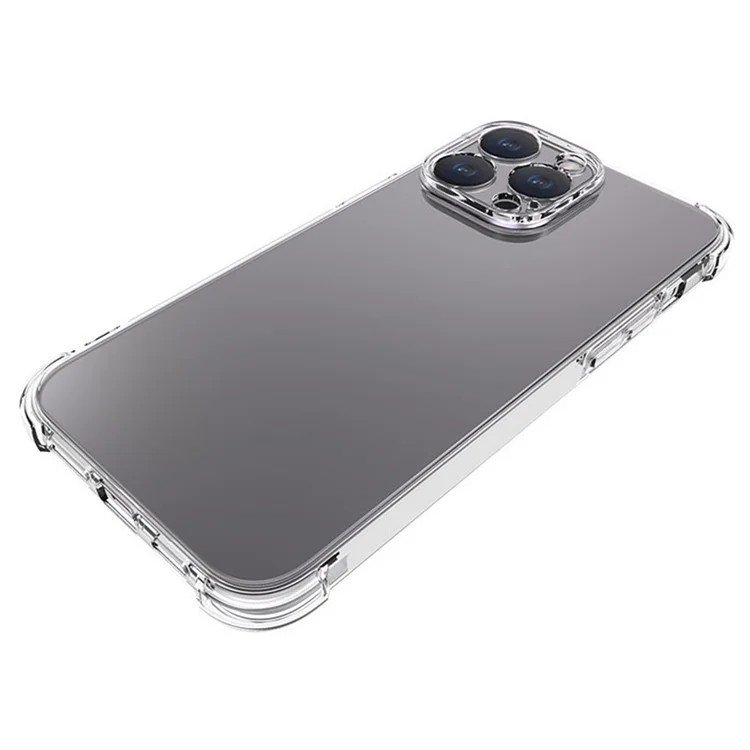 WANLONFENG WL Series for iPhone 15 Pro Max TPU Case 2.0mm Phone Cover with Tempered Glass Film