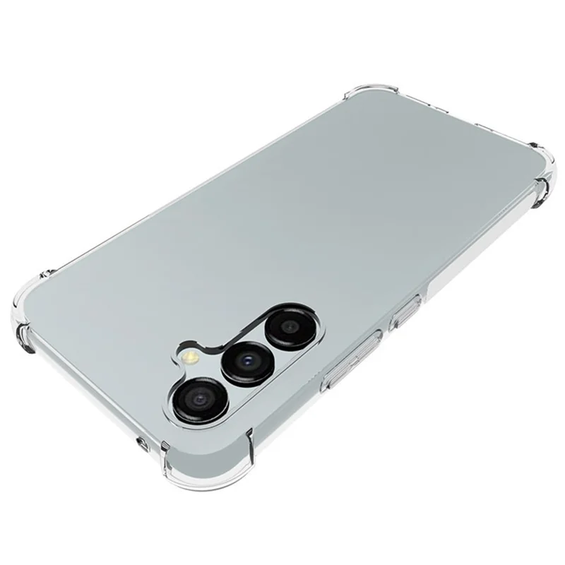 Custodia WANLONFENG WL Series per Samsung Galaxy A54 5G, cover in TPU trasparente da 2,0 mm con pellicola in vetro temperato (grande foro per l'obiettivo)