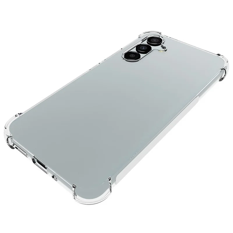 Custodia WANLONFENG WL Series per Samsung Galaxy A54 5G, cover in TPU trasparente da 2,0 mm con pellicola in vetro temperato (grande foro per l'obiettivo)