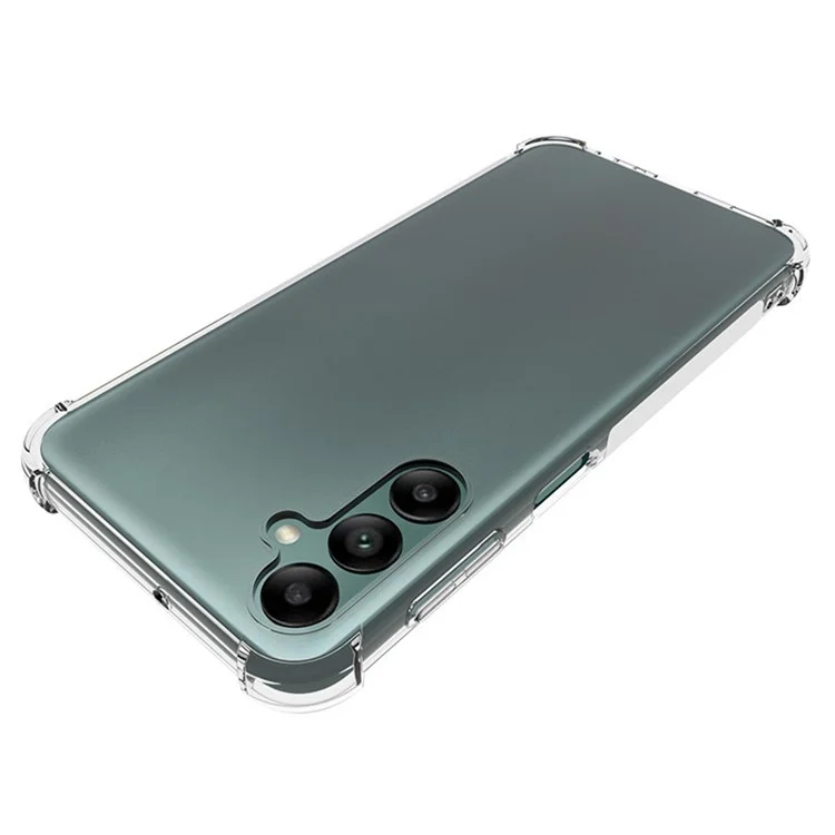 WANLONFENG серии WL для Samsung Galaxy A24 5G / A24 4G (162,1 x 77,6 x 8,3 мм) Чехол 2,0 мм Clear TPU с закаленной стеклянной пленкой (большое отверстие для объектива)