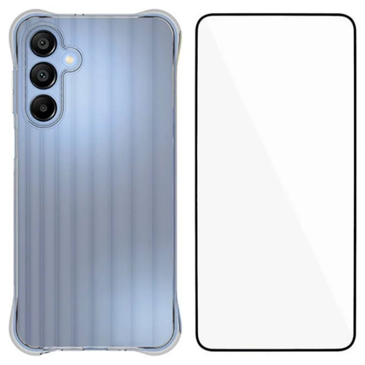 WANLONFENG WL Series for Samsung Galaxy A16 4G / 5G TPU Case 2.0mm Phone Cover with Tempered Glass Film