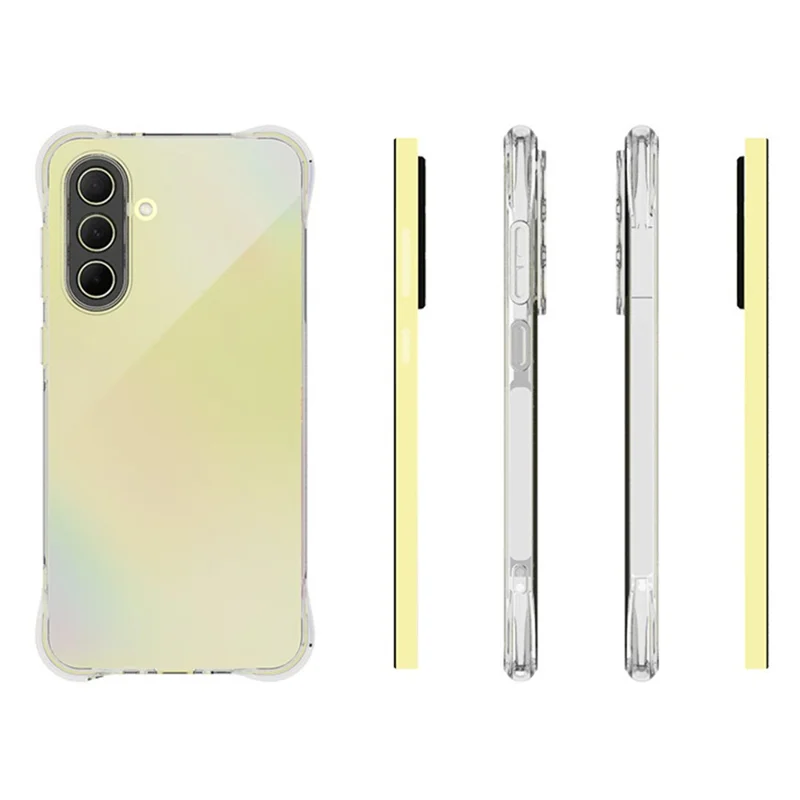 WANLONFENG WL Series for Samsung Galaxy A36 5G TPU Case 2.0mm Phone Cover with Tempered Glass Film