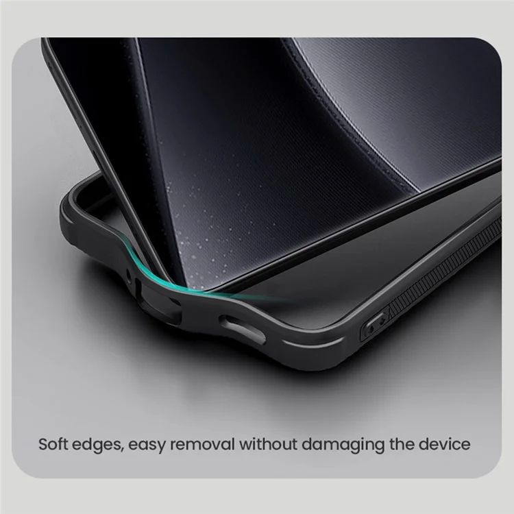 NILLKIN Frosted Shield Pro For Xiaomi Redmi Note 14 Pro 5G / Poco X7 5G Case Matte PC+TPU Phone Cover - Black