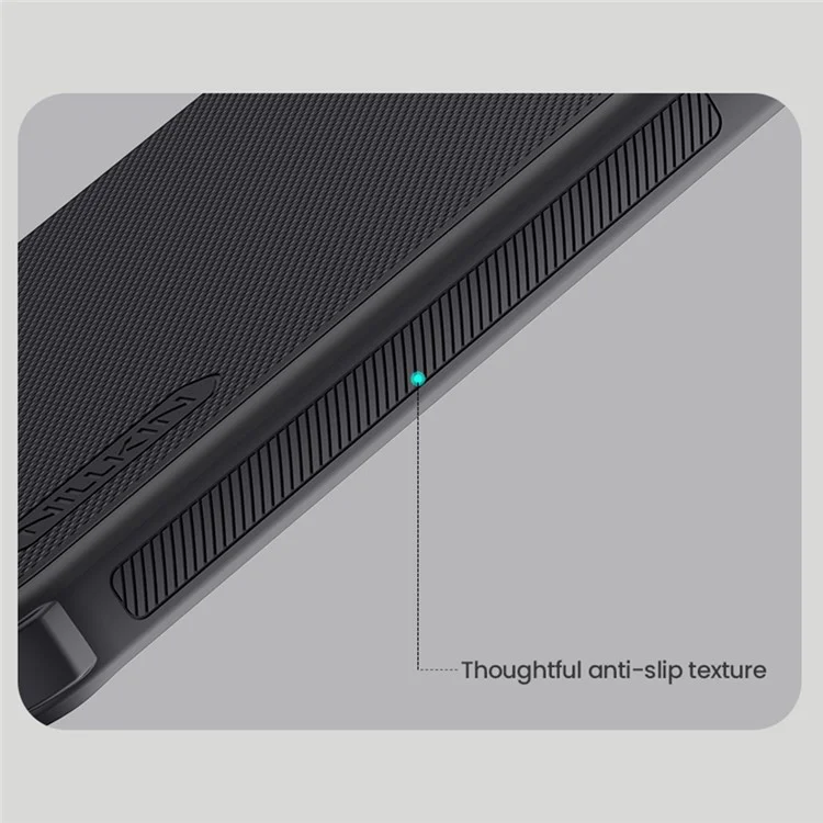 NILLKIN Frosted Shield Pro For Xiaomi Redmi Note 14 Pro 5G / Poco X7 5G Case Matte PC+TPU Phone Cover - Black
