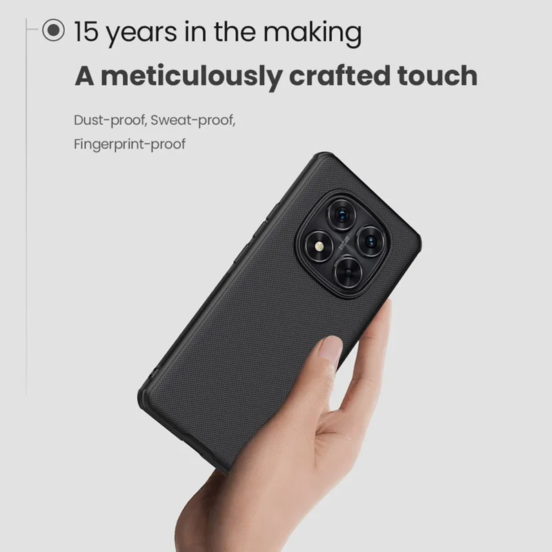 NILLKIN Frosted Shield Pro For Xiaomi Redmi Note 14 Pro 5G / Poco X7 5G Case Matte PC+TPU Phone Cover - Blue