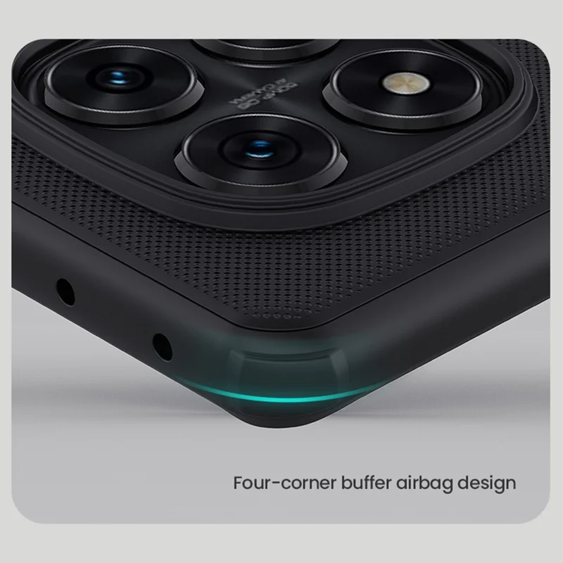 NILLKIN Frosted Shield Pro For Xiaomi Redmi Note 14 Pro 5G / Poco X7 5G Case Matte PC+TPU Phone Cover - Blue