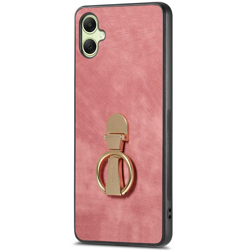 CASENEO D22 For Samsung Galaxy A06 4G Case Folding Kickstand Retro Leather Back Phone Cover - Pink