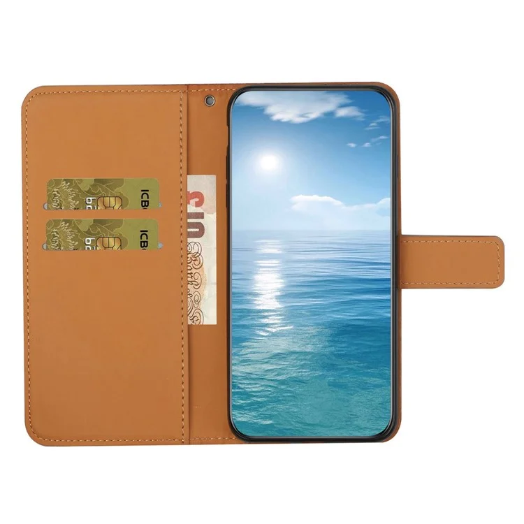 For TECNO Pova 5 Pro 5G Case Leather Case Ethnic Style Wallet Phone Cover with Strap - Brown