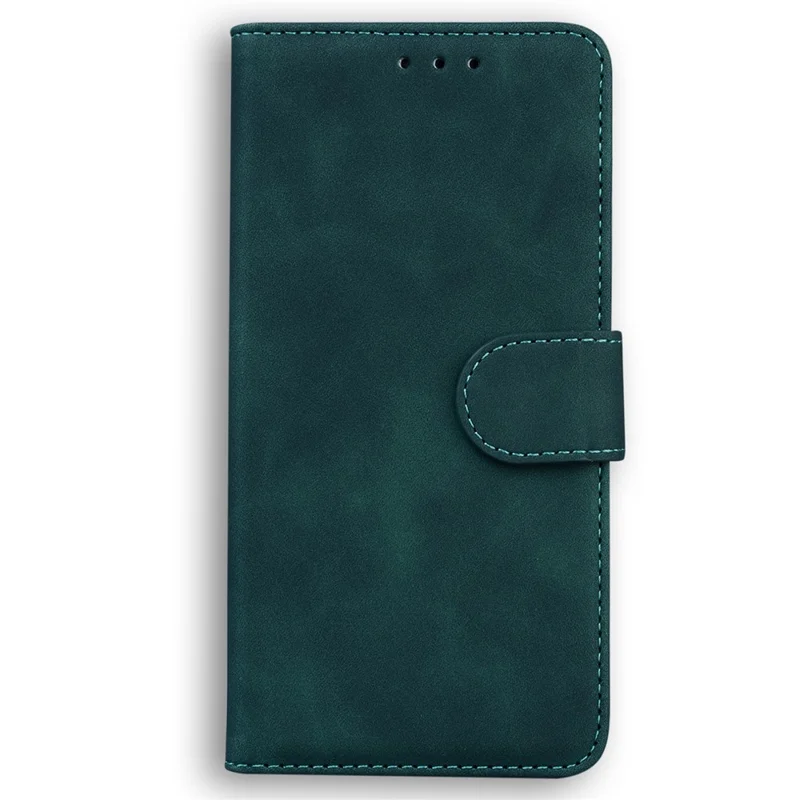 For Google Pixel 9a Case Solid Color Leather Wallet Phone Cover - Green