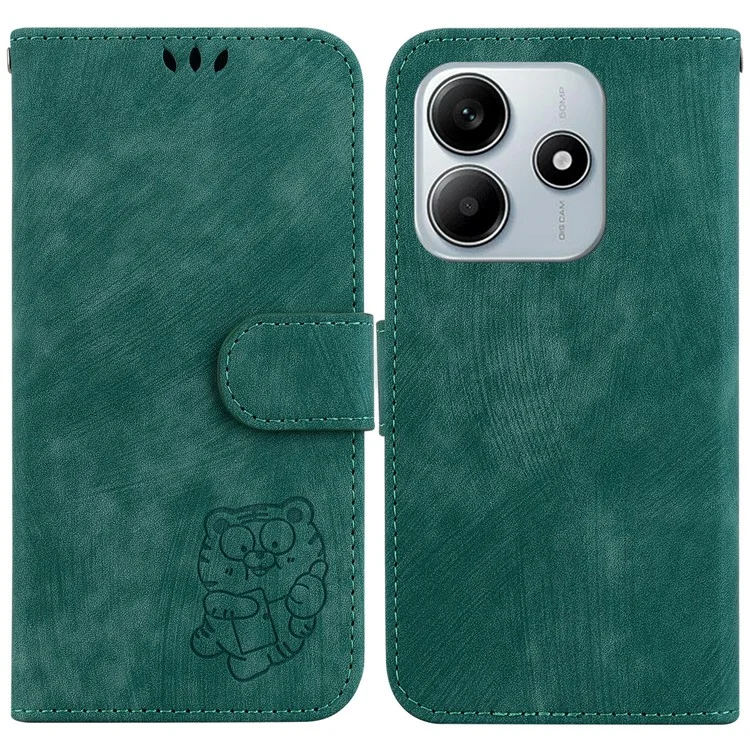 For Xiaomi Redmi Note 14 5G Wallet Case Tiger Imprint Leather Shockproof Phone Cover - Green

Custodia a portafoglio in pelle con stampa tigre antiurto per Xiaomi Redmi Note 14 5G - Verde