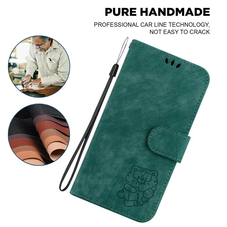 For Xiaomi Redmi Note 14 5G Wallet Case Tiger Imprint Leather Shockproof Phone Cover - Green

Custodia a portafoglio in pelle con stampa tigre antiurto per Xiaomi Redmi Note 14 5G - Verde