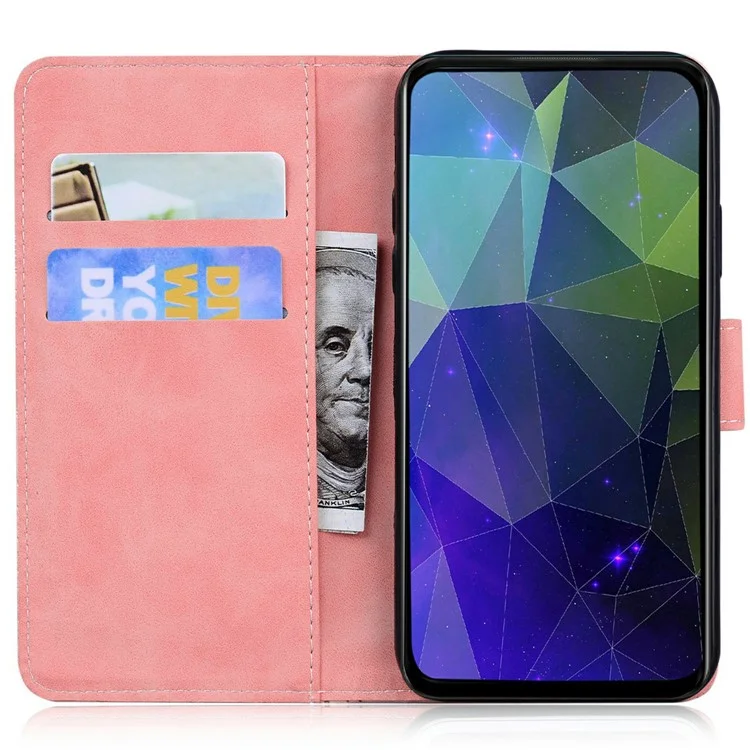 For Infinix Hot 50i 4G  /  Smart 9 4G Case Solid Color Leather Wallet Phone Cover - Pink