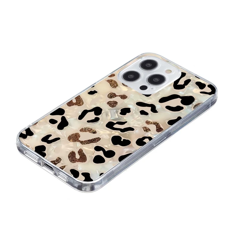 Folia na iPhone 16 Pro Max z nadrukiem, odporna na wstrząsy, miękka obudowa z tworzywa TPU - nadruk w stylu lamparta