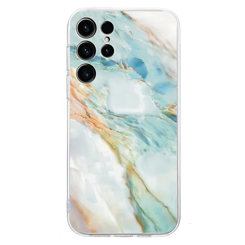 For Samsung Galaxy S24 Ultra Case Pattern Printing Shockproof Soft TPU Phone Cover - Oil Painting Marble
