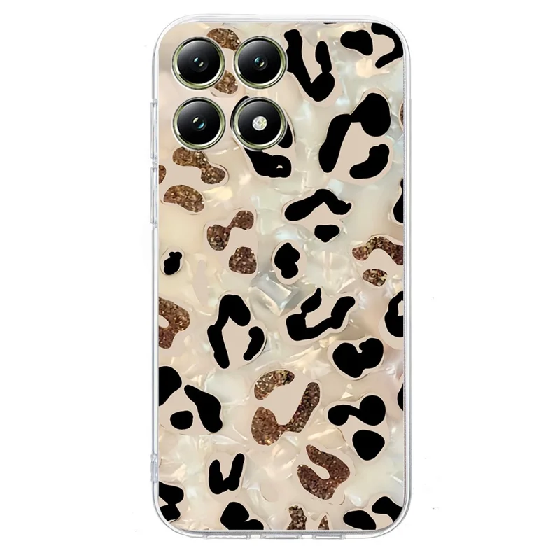 For Xiaomi 14T Case Pattern Printing Shockproof Soft TPU Phone Cover - Leopard Print