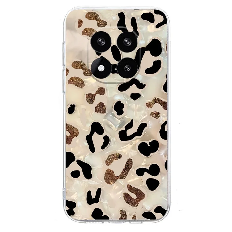 For Xiaomi Redmi Note 14 Pro 5G / Poco X7 5G Case Pattern Printing Shockproof Soft TPU Phone Cover - Leopard Print