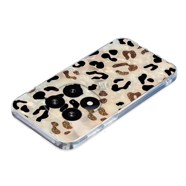 For Xiaomi Redmi Note 14 Pro 5G / Poco X7 5G Case Pattern Printing Shockproof Soft TPU Phone Cover - Leopard Print