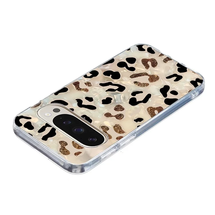 Para o Google Pixel 9 / 9 Pro Case Pattern Printing Shockproof Soft TPU Phone Cover - Leopard Print